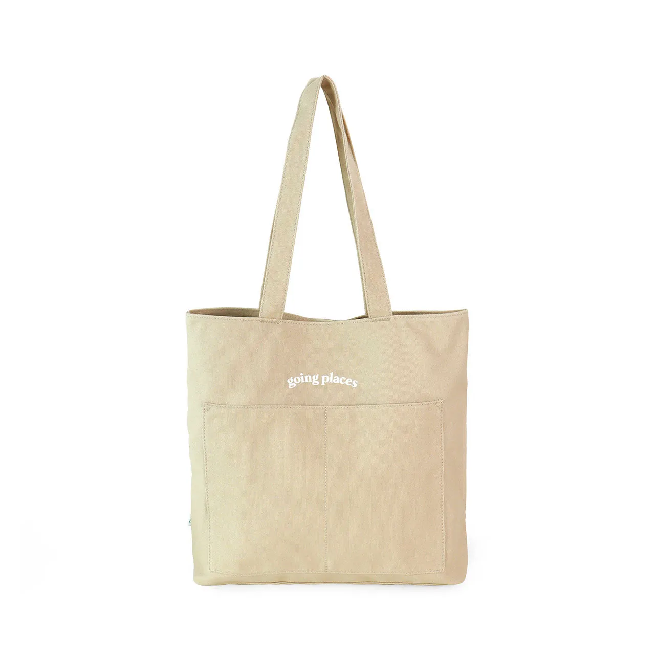 Going Places Tote (Canvas Oat) sold by Good Totes