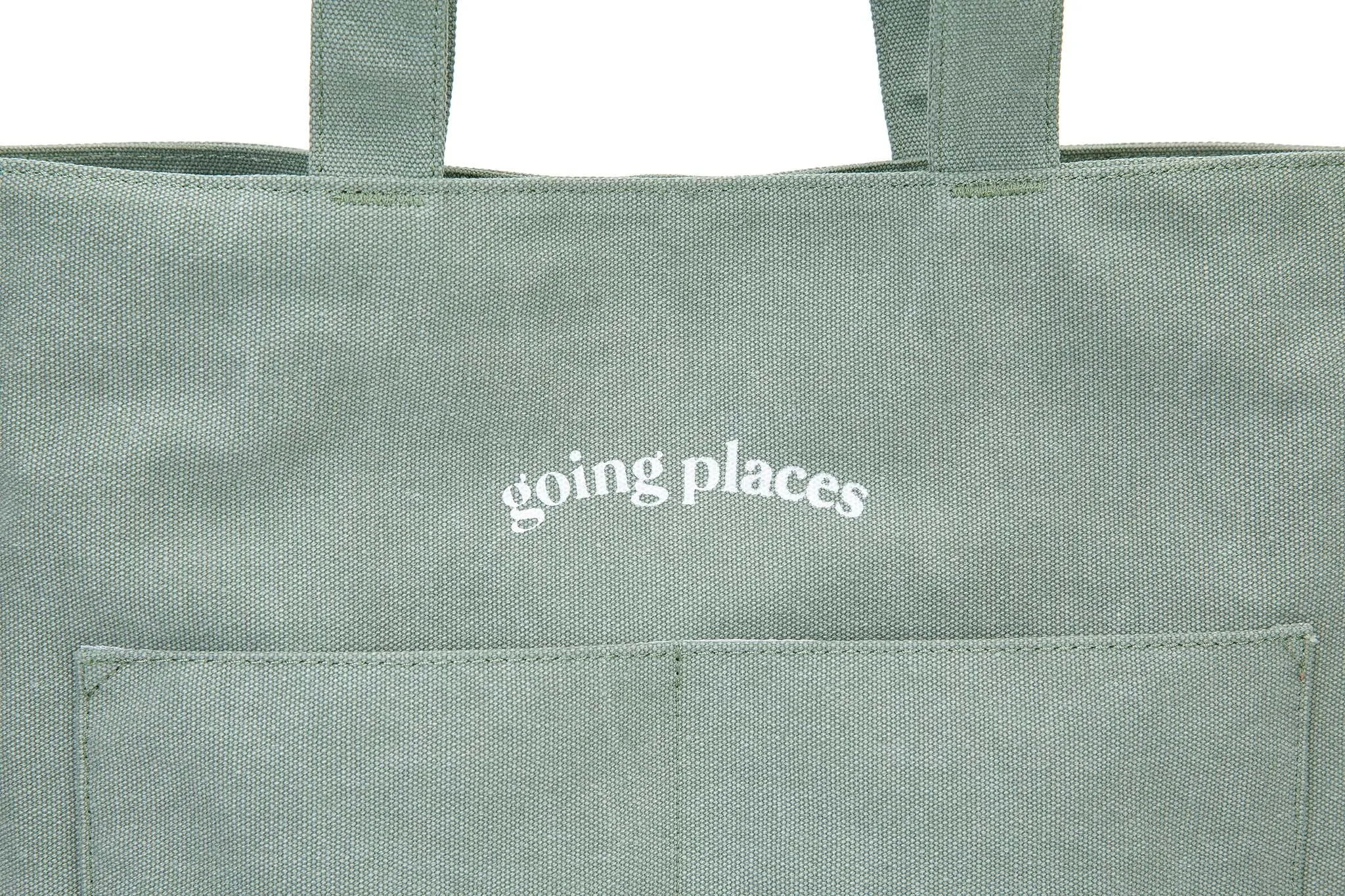 Going Places Tote (Sea Sage) sold by Good Totes product image thumbnail 2