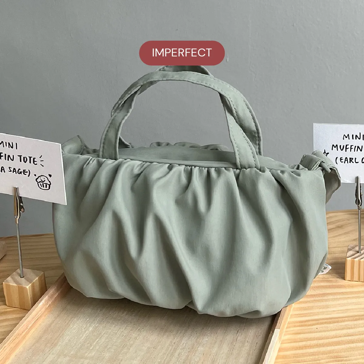 *IMPERFECT* Mini Muffin Tote (Sage) sold by Good Totes