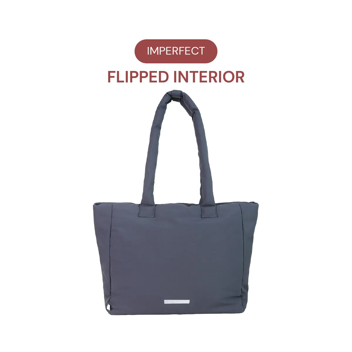 Go-Getter Laptop Tote (Nylon Charcoal Blue) sold by Good Totes product image thumbnail 2