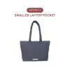 *SMALLER LAPTOP POCKET* Go-Getter Laptop Tote (Nylon Charcoal) sold by Good Totes