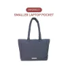 *SMALLER LAPTOP POCKET* Go-Getter Laptop Tote (Nylon Charcoal) sold by Good Totes