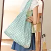 Reusable Egg Bag (Sage Gingham) sold by Good Totes