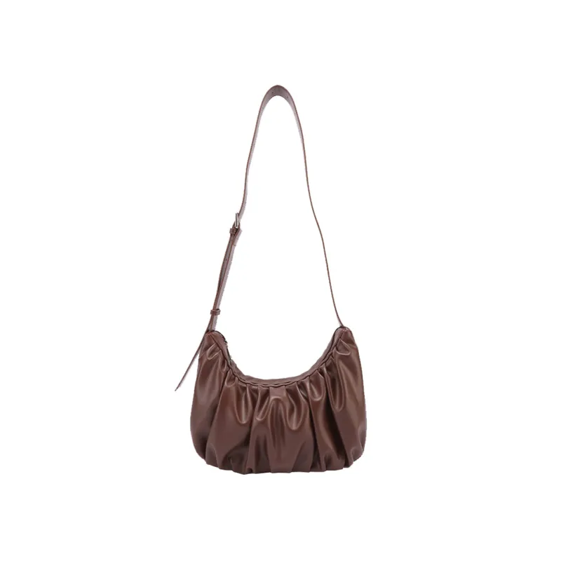 Leather Croissant Sling (Espresso) sold by Good Totes