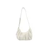 Leather Croissant Sling (Cream) sold by Good Totes