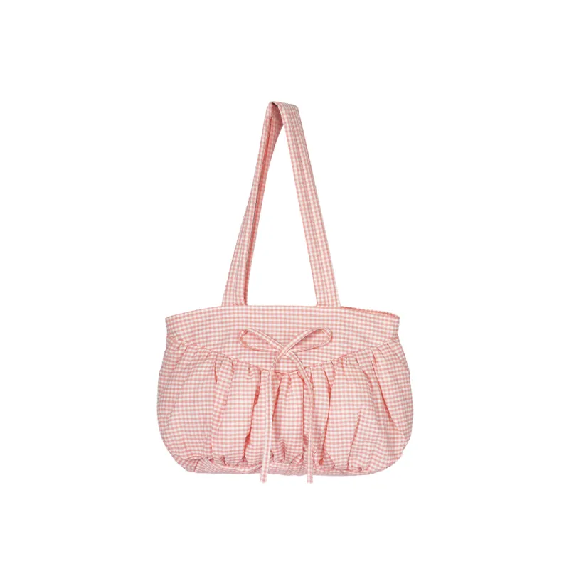 Mini Soufflé Tote (Pink Gingham) sold by Good Totes
