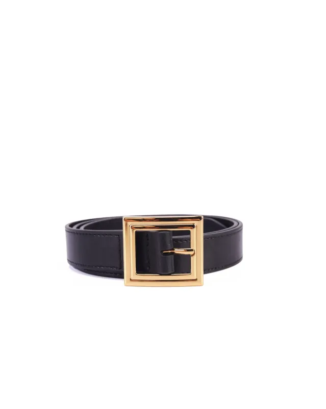 Plaza Belt (Waxed Black) made by Good Totes