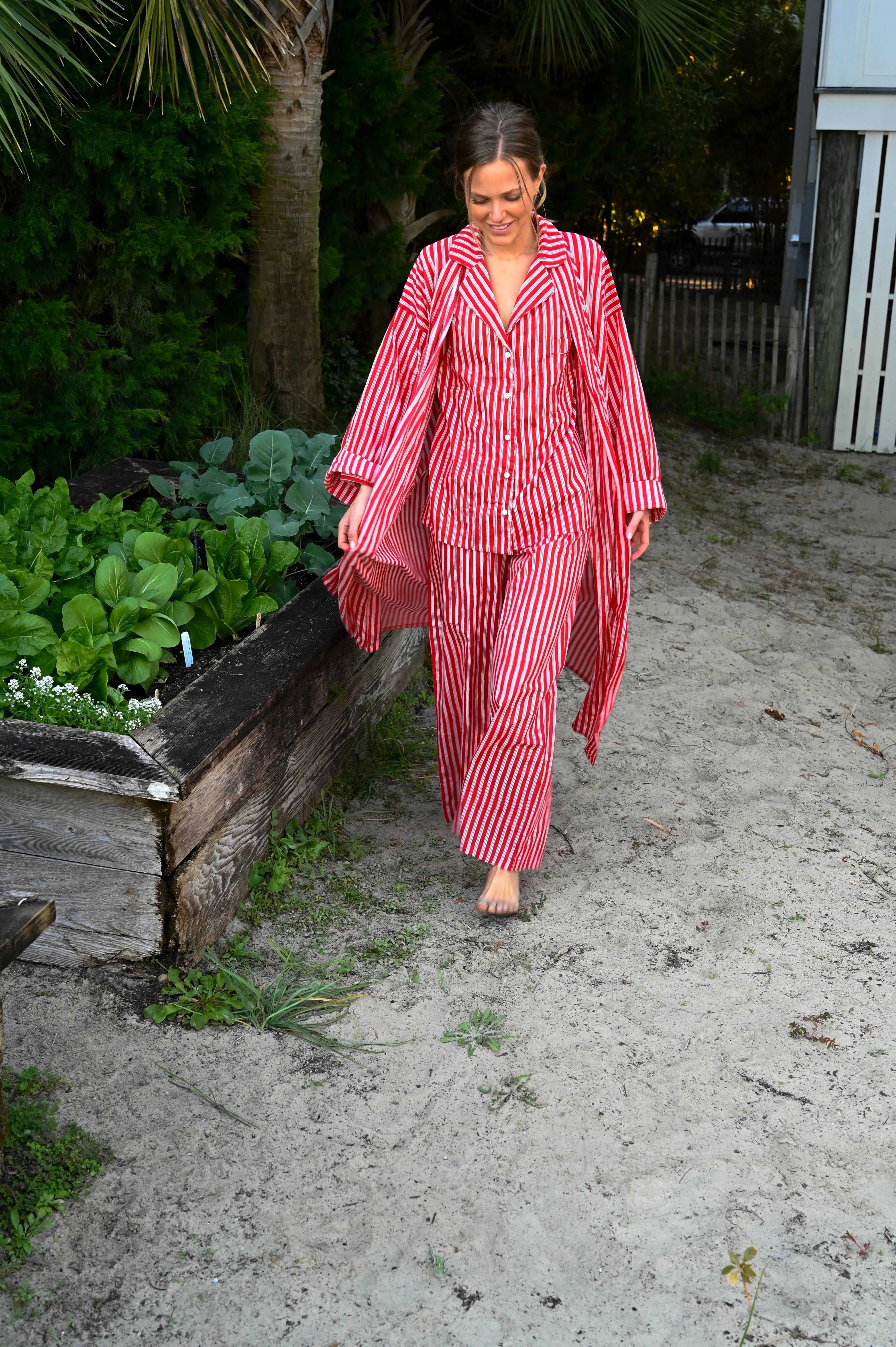 Cozy Pajama Set - Red Stripe sold by Darling Loungewear product image thumbnail 5