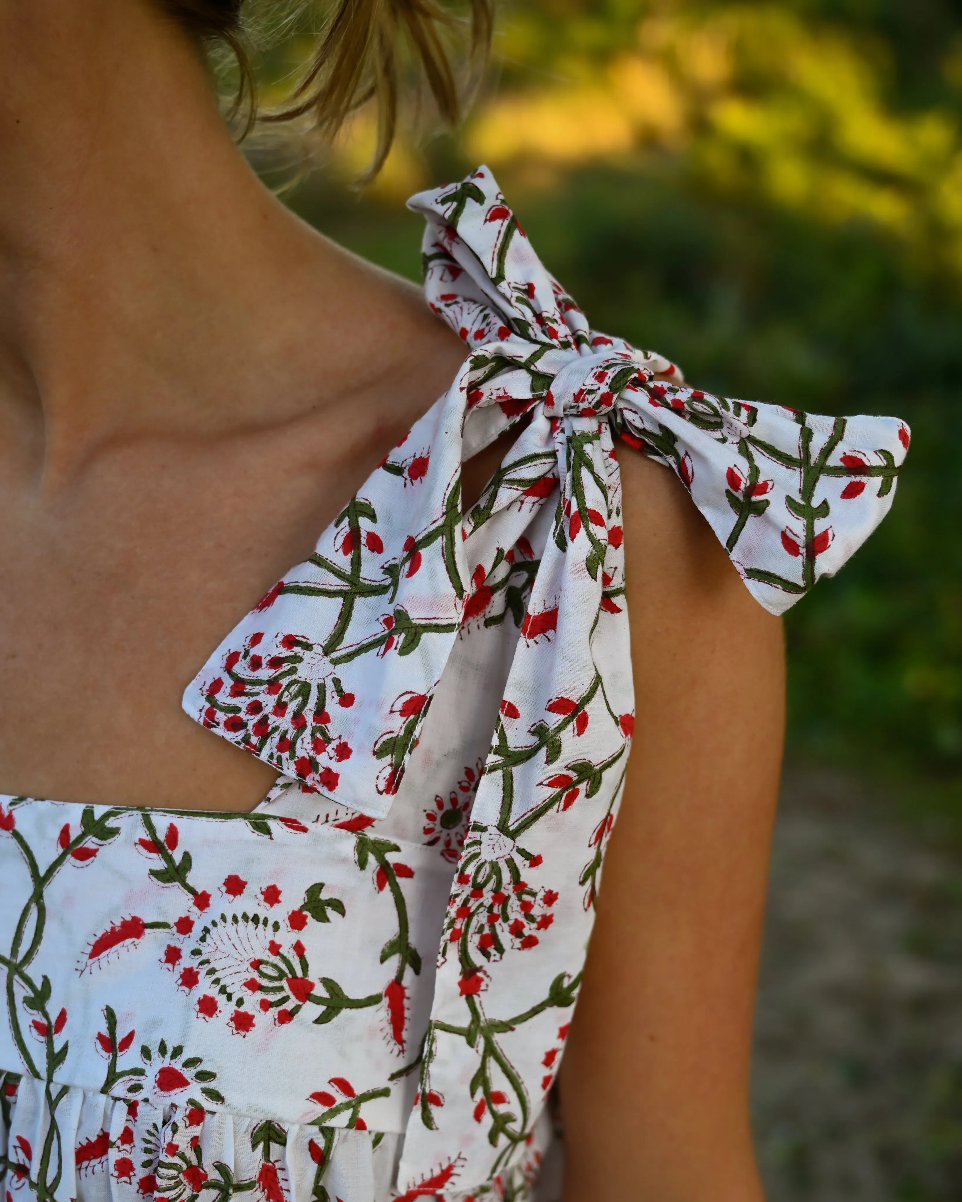 Tie Sleep Dress - Holly Vine sold by Darling Loungewear product image thumbnail 2