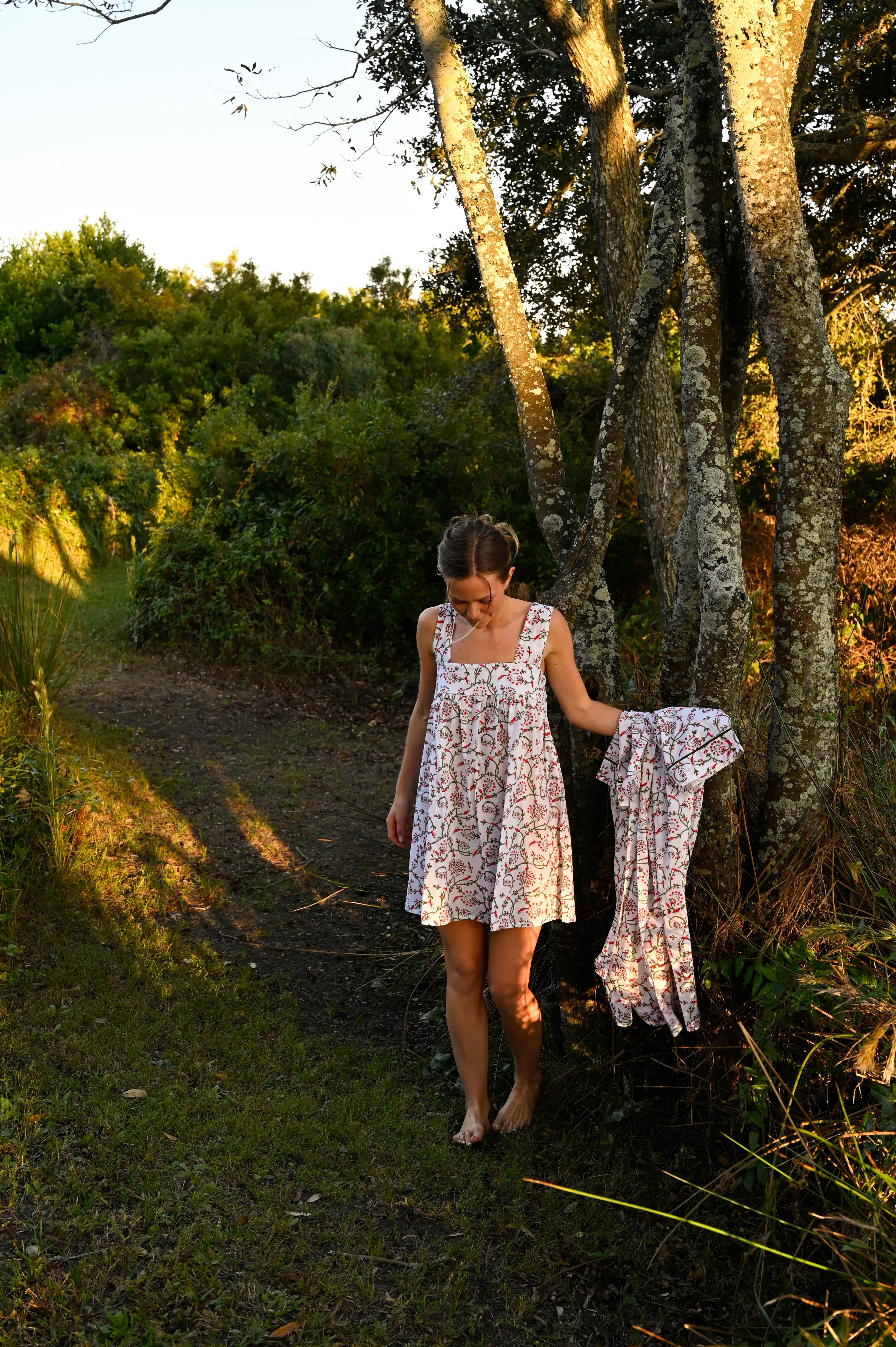 Tie Sleep Dress - Holly Vine sold by Darling Loungewear product image thumbnail 5