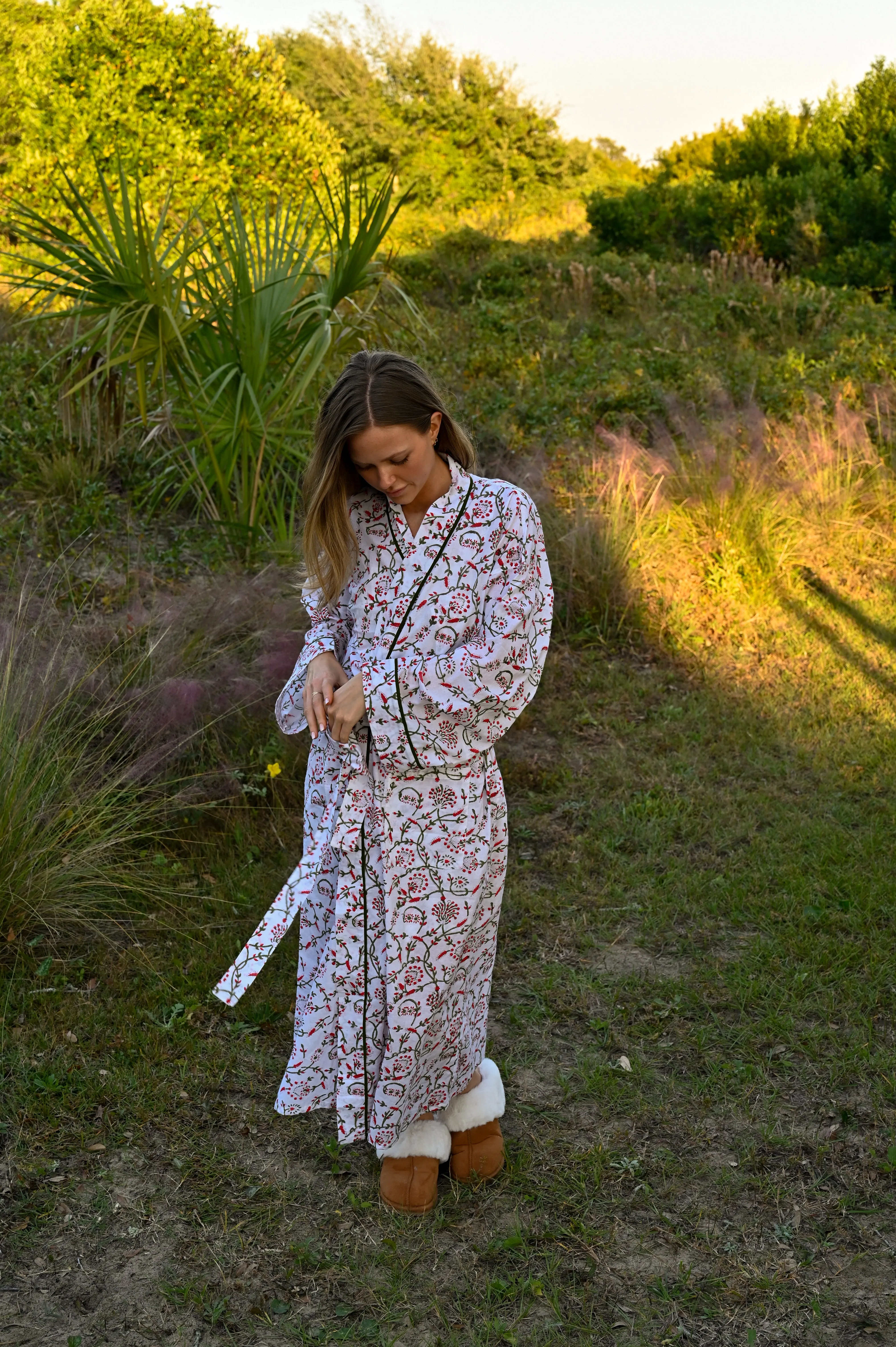 Bathrobe in Holly Vine - Long sold by Darling Loungewear product image thumbnail 5