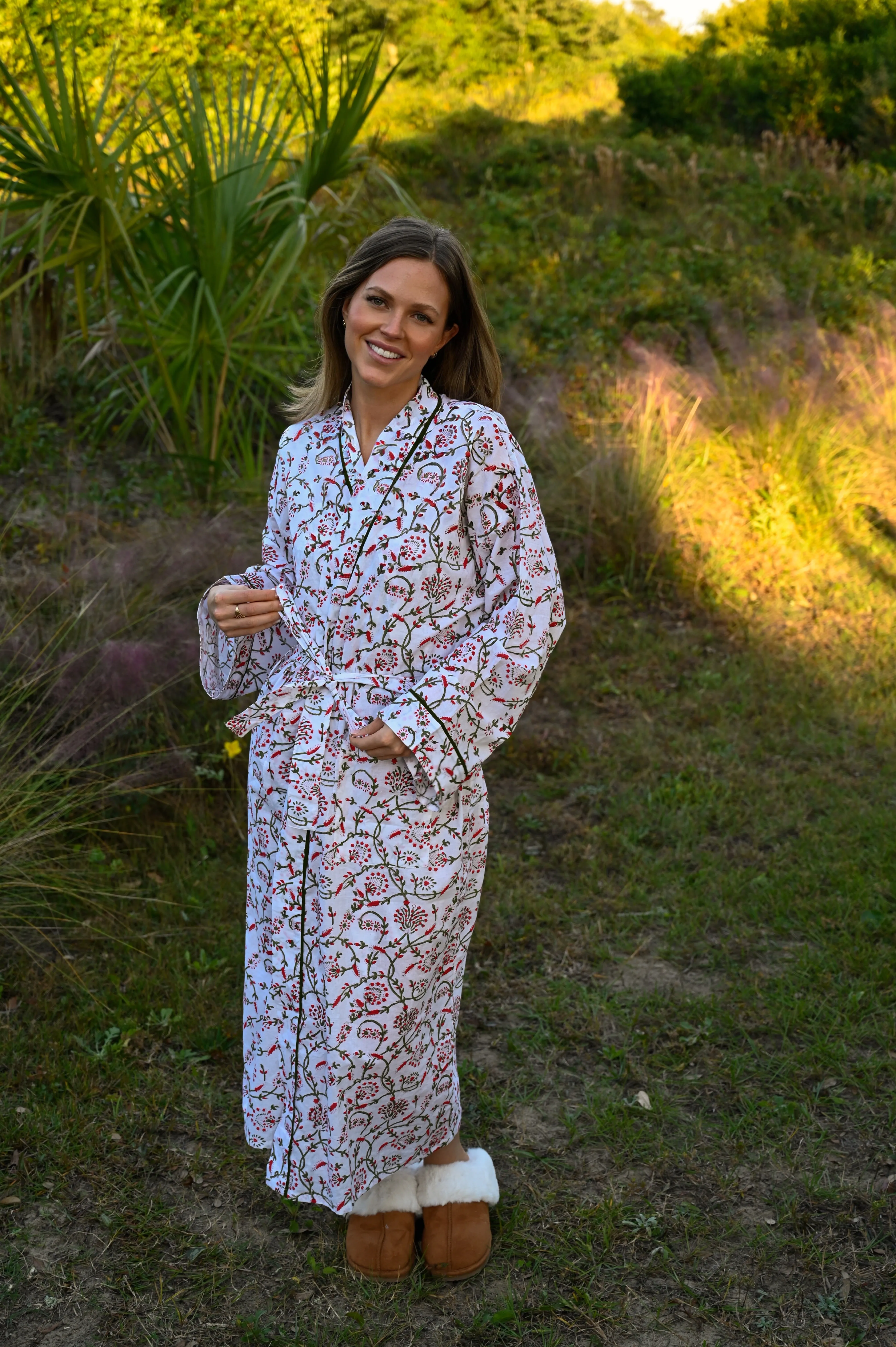 Bathrobe in Holly Vine - Long sold by Darling Loungewear product image thumbnail 3