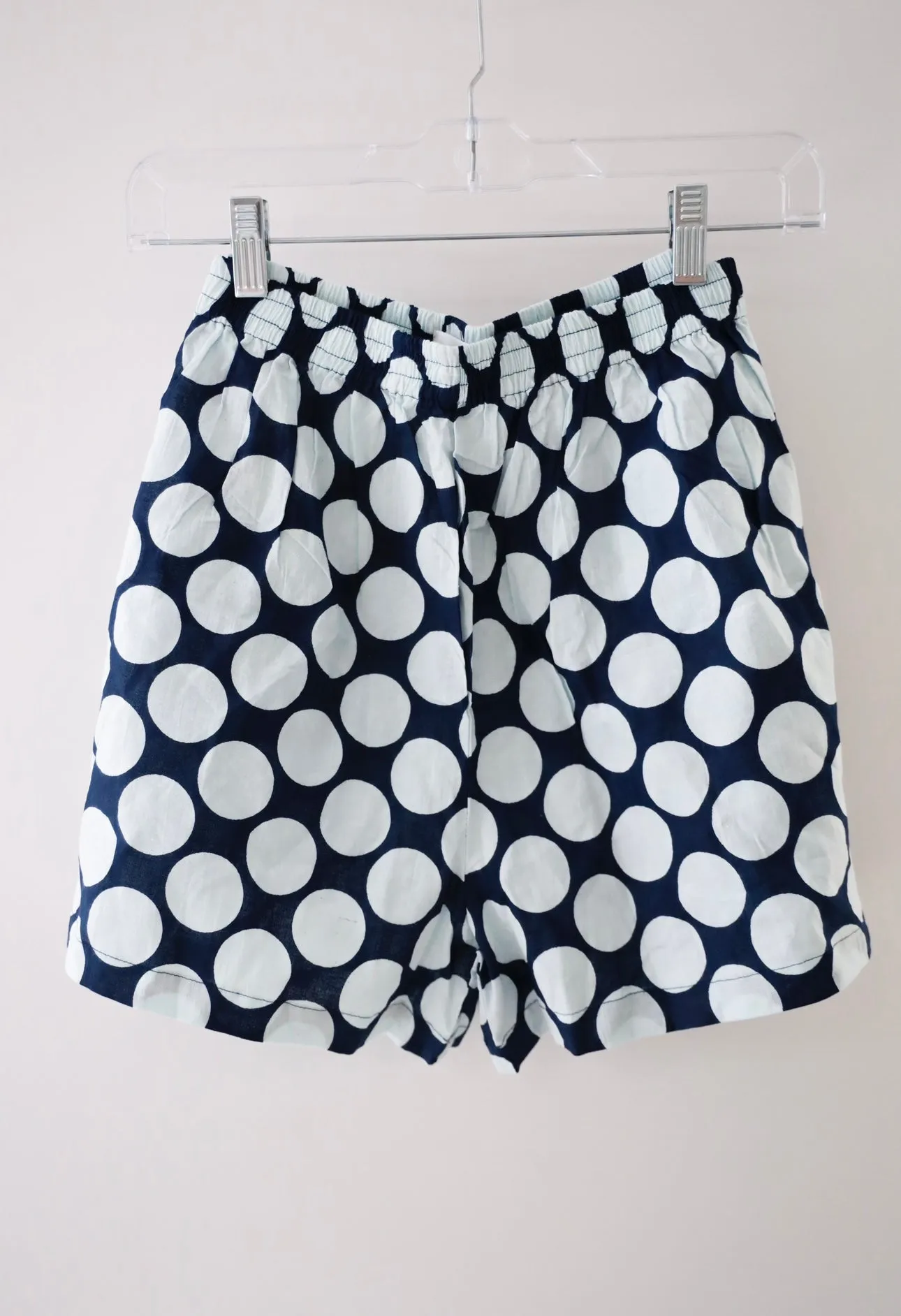 Boxer Shorts - Big Blue Polka Dots sold by Darling Loungewear