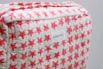 Quilted Cosmetic Bag - Pink Stars sold by Darling Loungewear