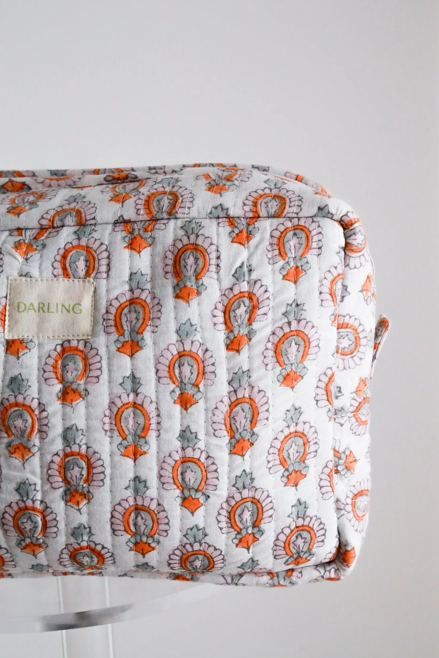 Quilted Cosmetic Bag - Pastel Medallion sold by Darling Loungewear product image thumbnail 3