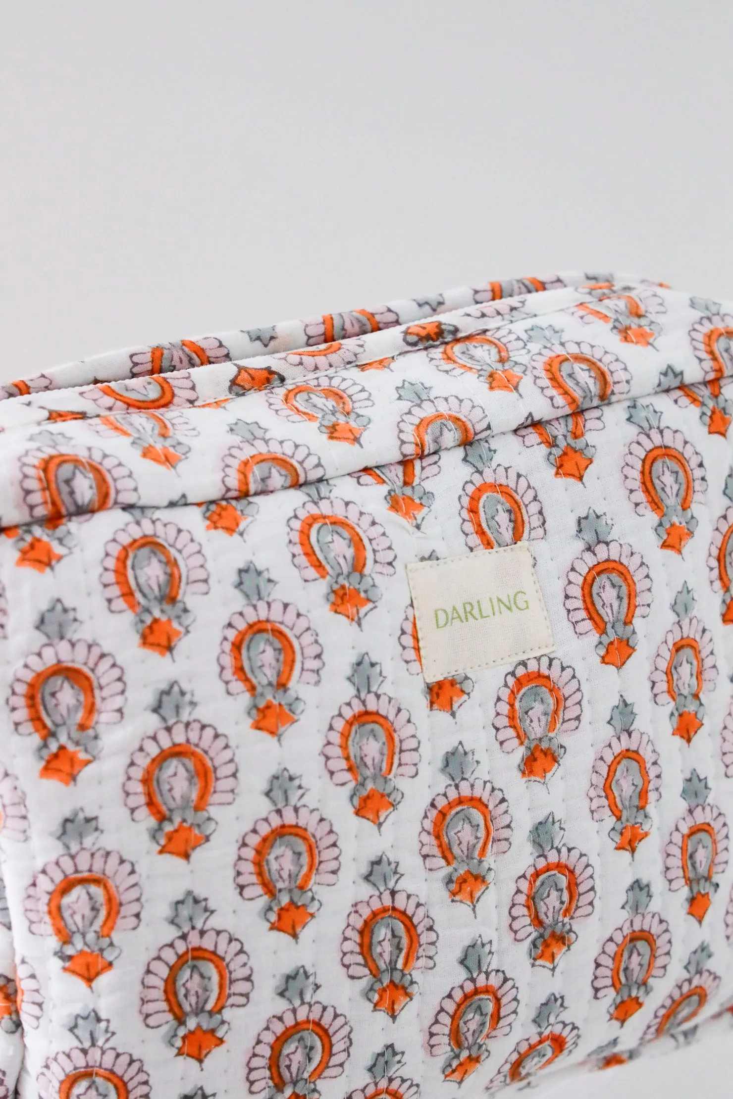 Quilted Cosmetic Bag - Pastel Medallion sold by Darling Loungewear product image thumbnail 2