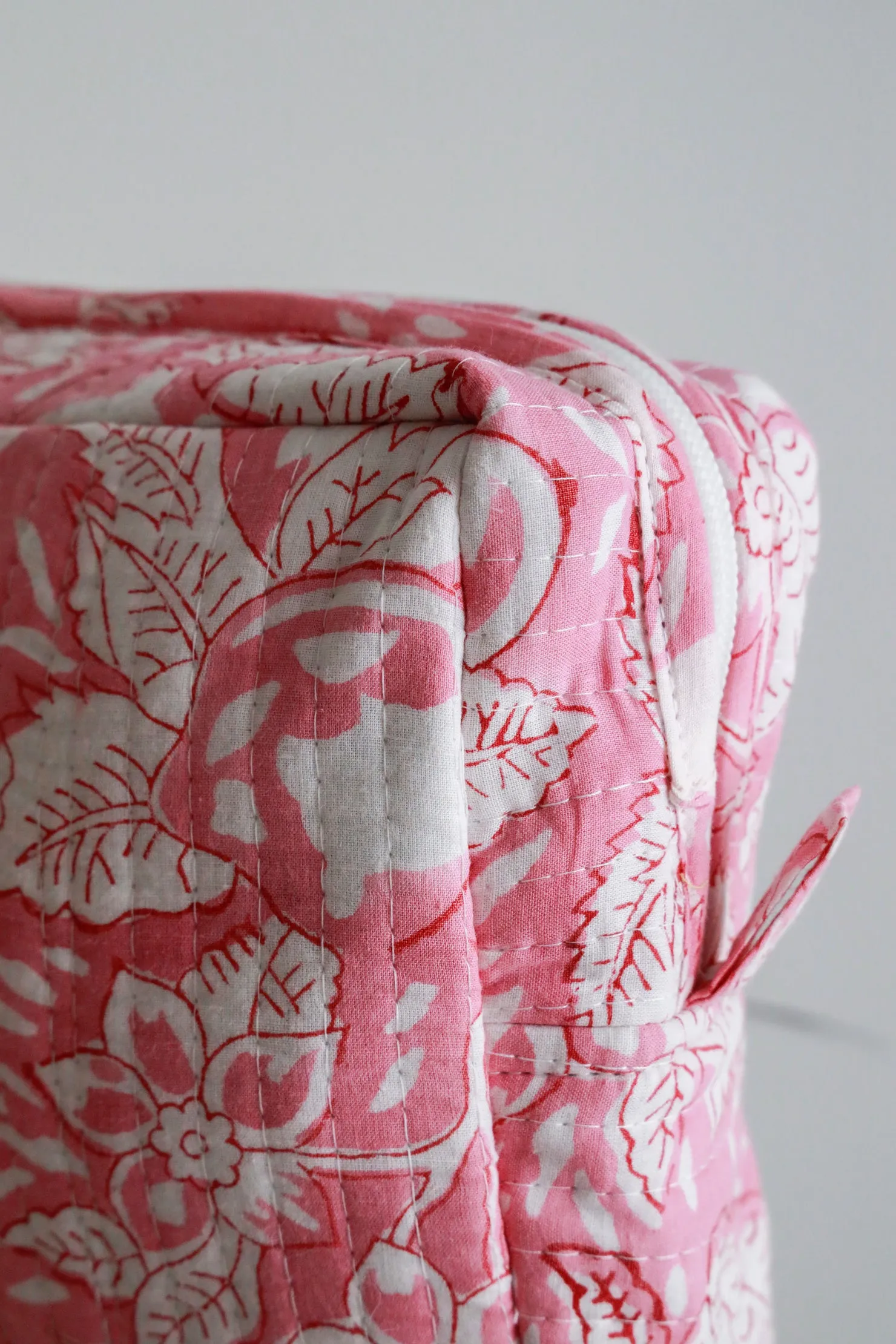 Quilted Cosmetic Bag - Pinky Promise sold by Darling Loungewear product image thumbnail 3