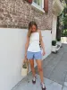 Boxer Shorts - Breezy Blue Gingham sold by Darling Loungewear
