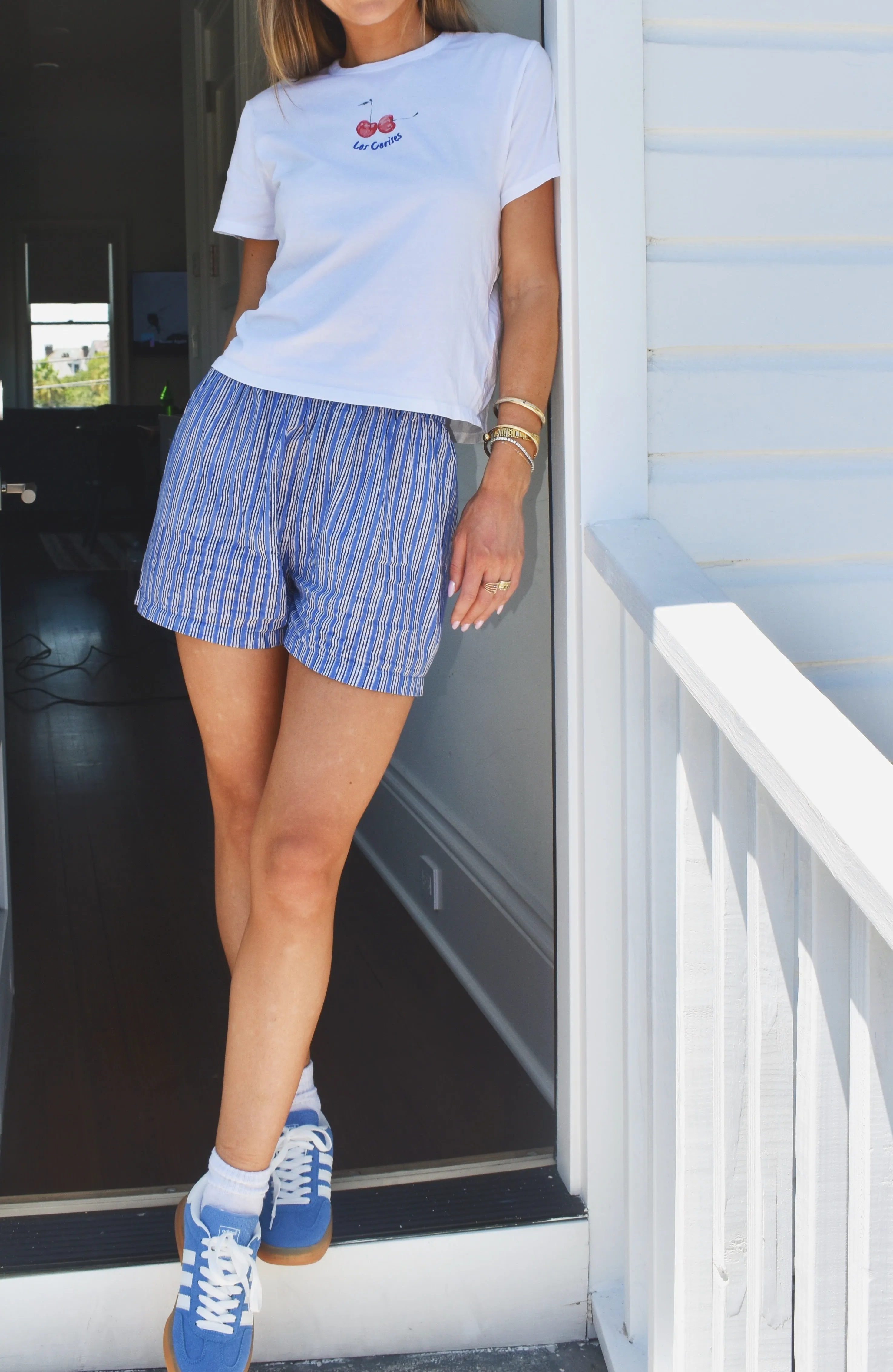 Boxer Shorts - Blue Stripe sold by Darling Loungewear product image thumbnail 4