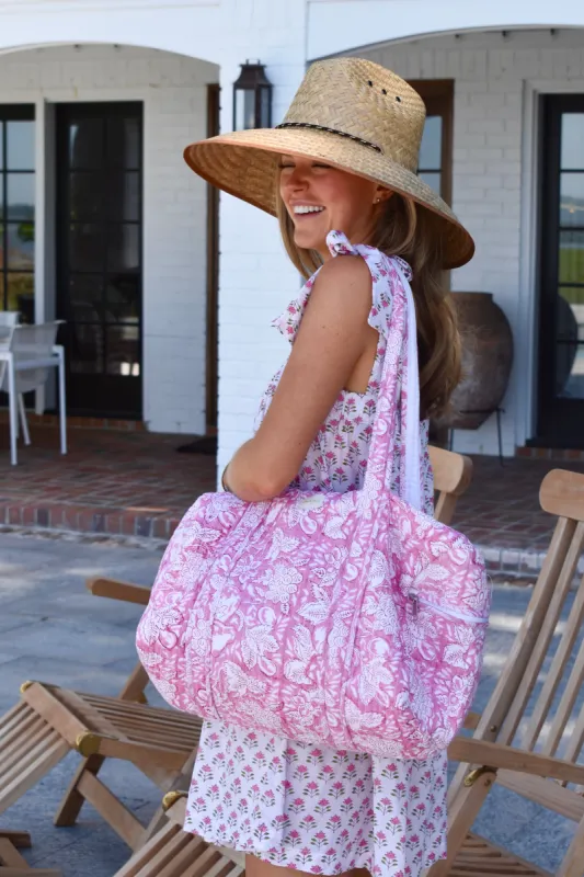 Duffle Bag in Pinky Promise sold by Darling Loungewear