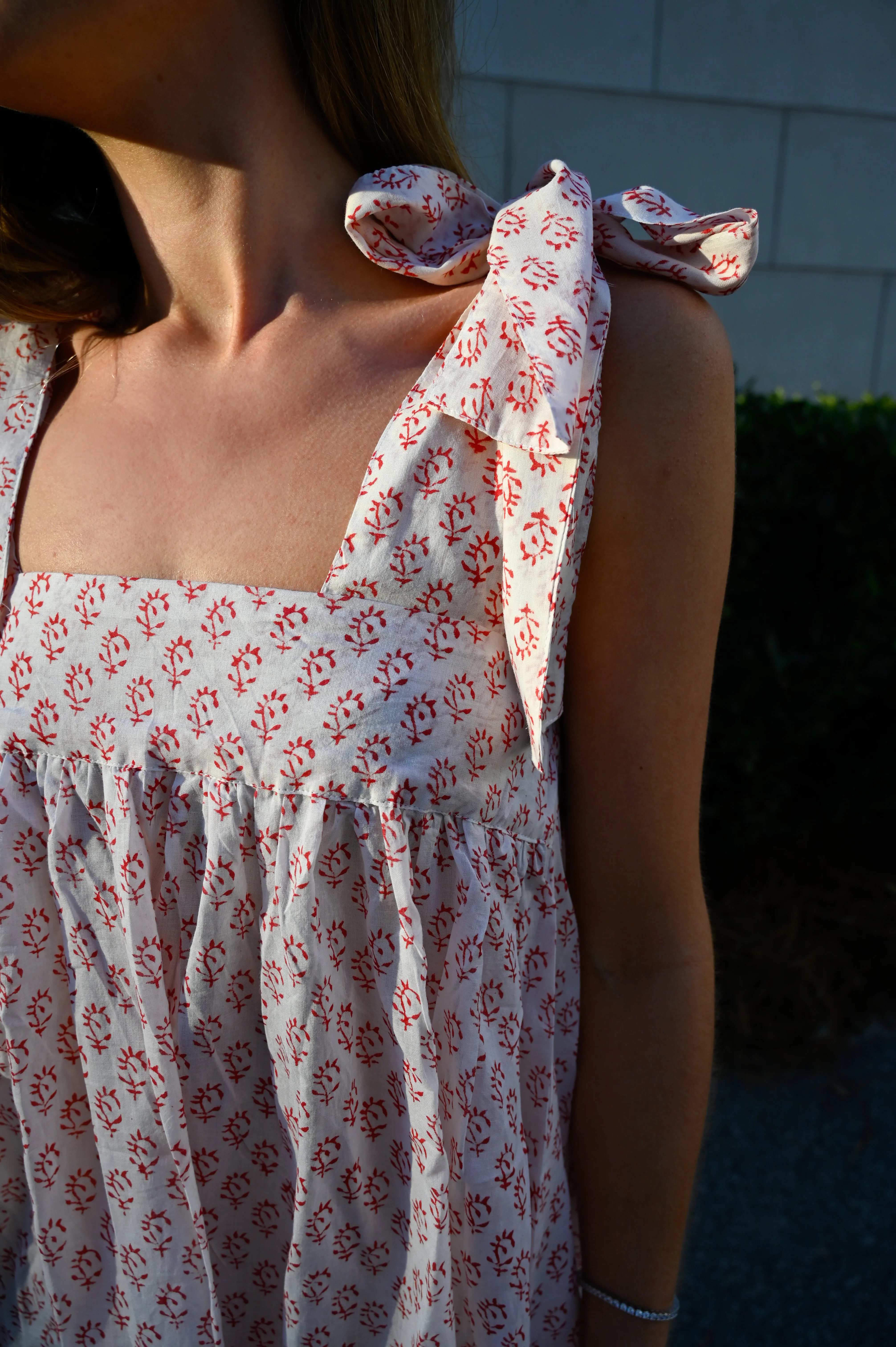 Tie Sleep Dress - Peppermint Kiss sold by Darling Loungewear product image thumbnail 5