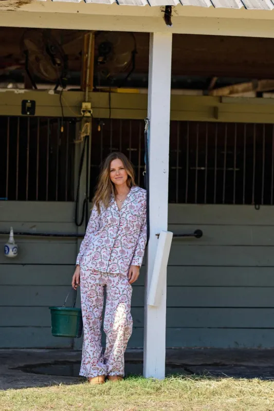 Cozy Pajama Set - Holly Vine sold by Darling Loungewear