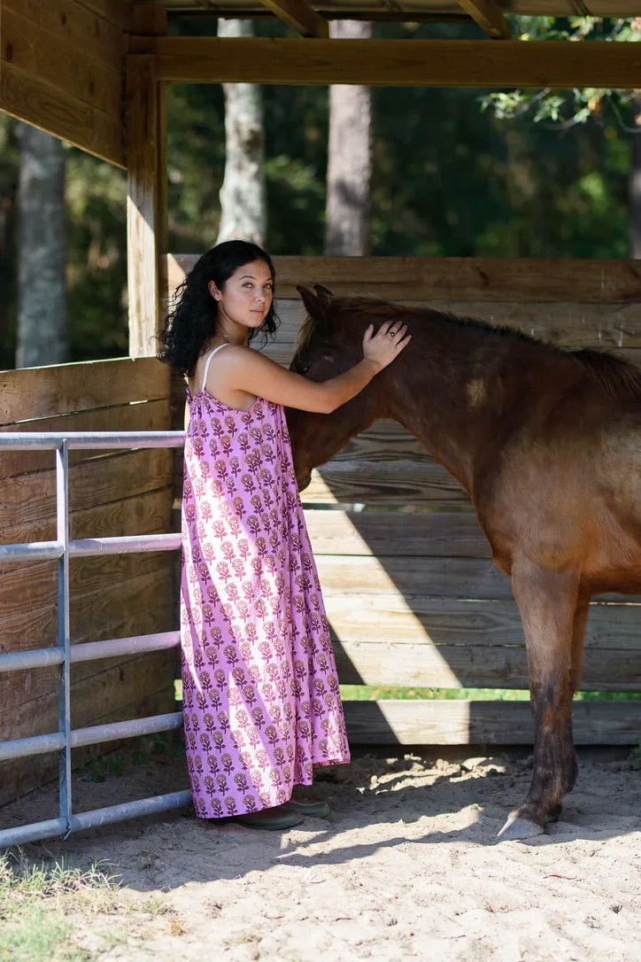 Long Nightgown - Rosewood sold by Darling Loungewear