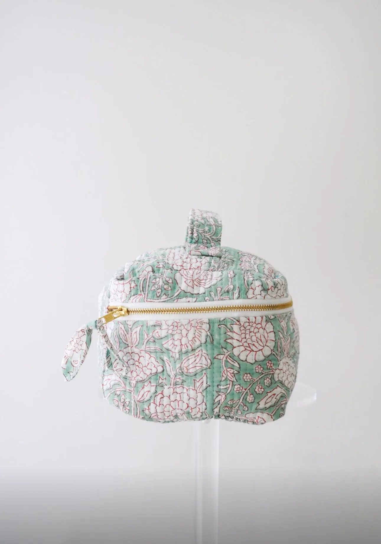 Quilted Cosmetic Train Case - Ocean Mist sold by Darling Loungewear product image thumbnail 3