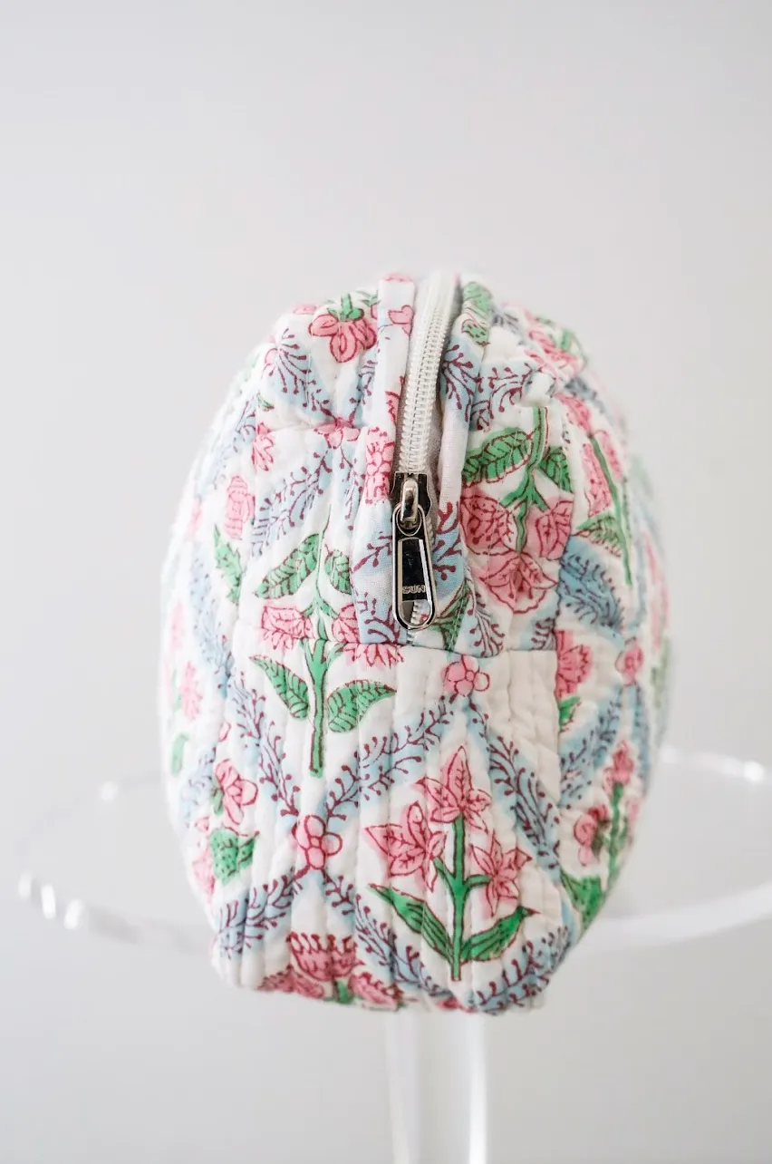 Quilted Cosmetic Bag - Sherbert sold by Darling Loungewear product image thumbnail 3