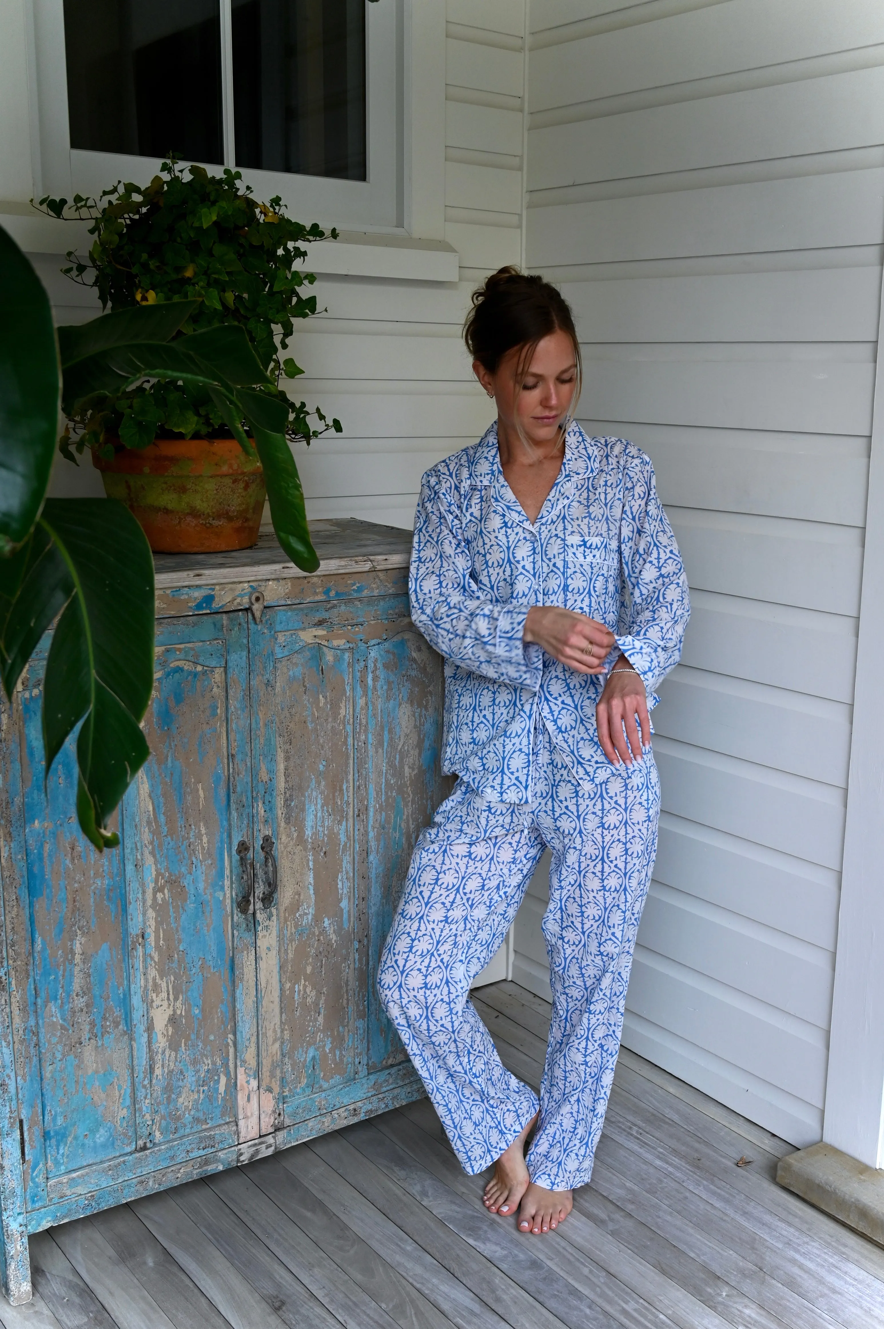 Cozy Pajama Set - Blue Frost sold by Darling Loungewear product image thumbnail 3