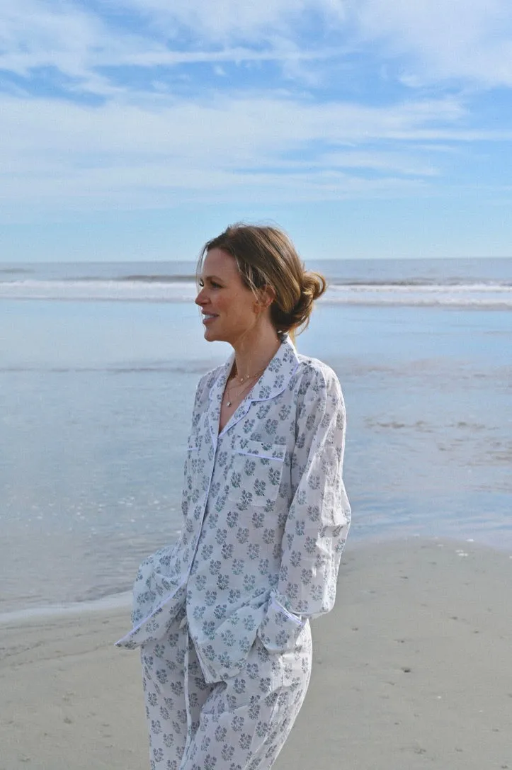 Cozy Pajama Set - White Bouquet sold by Darling Loungewear product image thumbnail 5