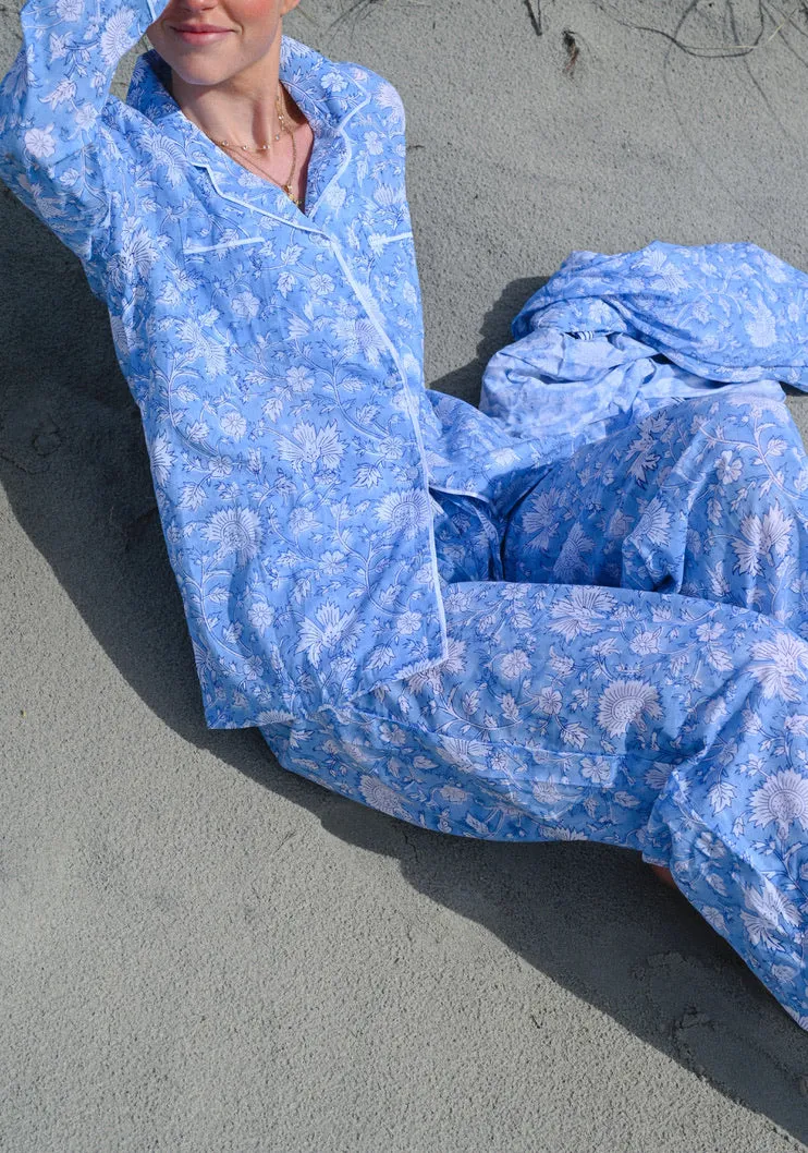 Cozy Pajama Set - Blue Morning Sky sold by Darling Loungewear product image thumbnail 5