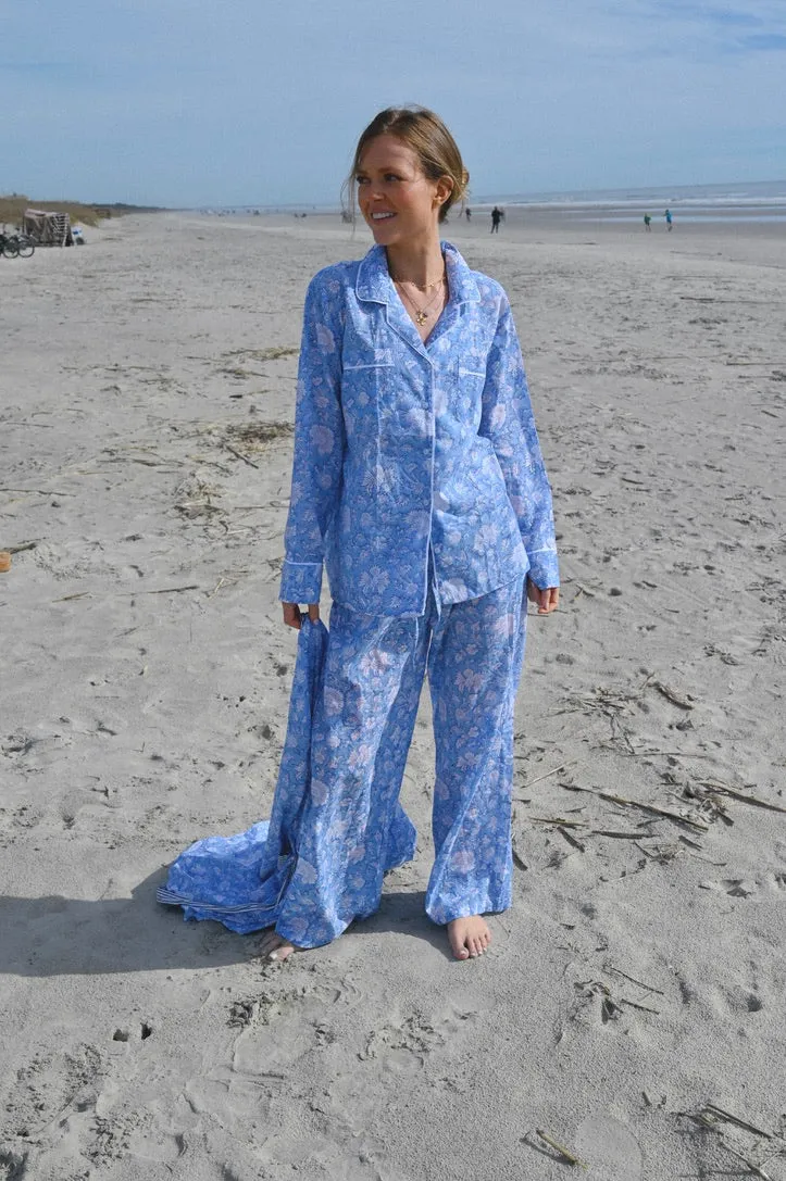 Cozy Pajama Set - Blue Morning Sky sold by Darling Loungewear product image thumbnail 3