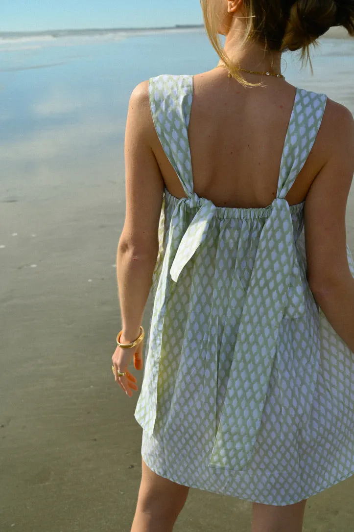 Tie Sleep Dress - Spring Sage sold by Darling Loungewear product image thumbnail 5