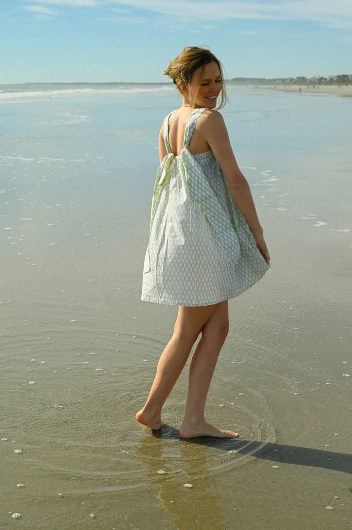 Tie Sleep Dress - Spring Sage sold by Darling Loungewear product image thumbnail 2