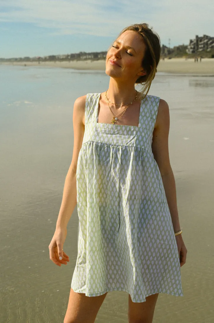 Tie Sleep Dress - Spring Sage sold by Darling Loungewear