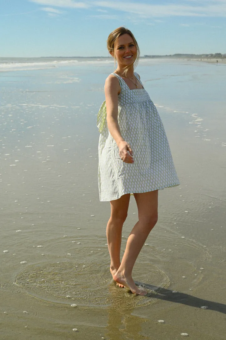 Tie Sleep Dress - Spring Sage sold by Darling Loungewear product image thumbnail 3