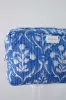 Quilted Cosmetic Bag - Deep Sea Blue sold by Darling Loungewear