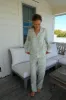 Cozy Pajama Set - Dainty Green Vine sold by Darling Loungewear