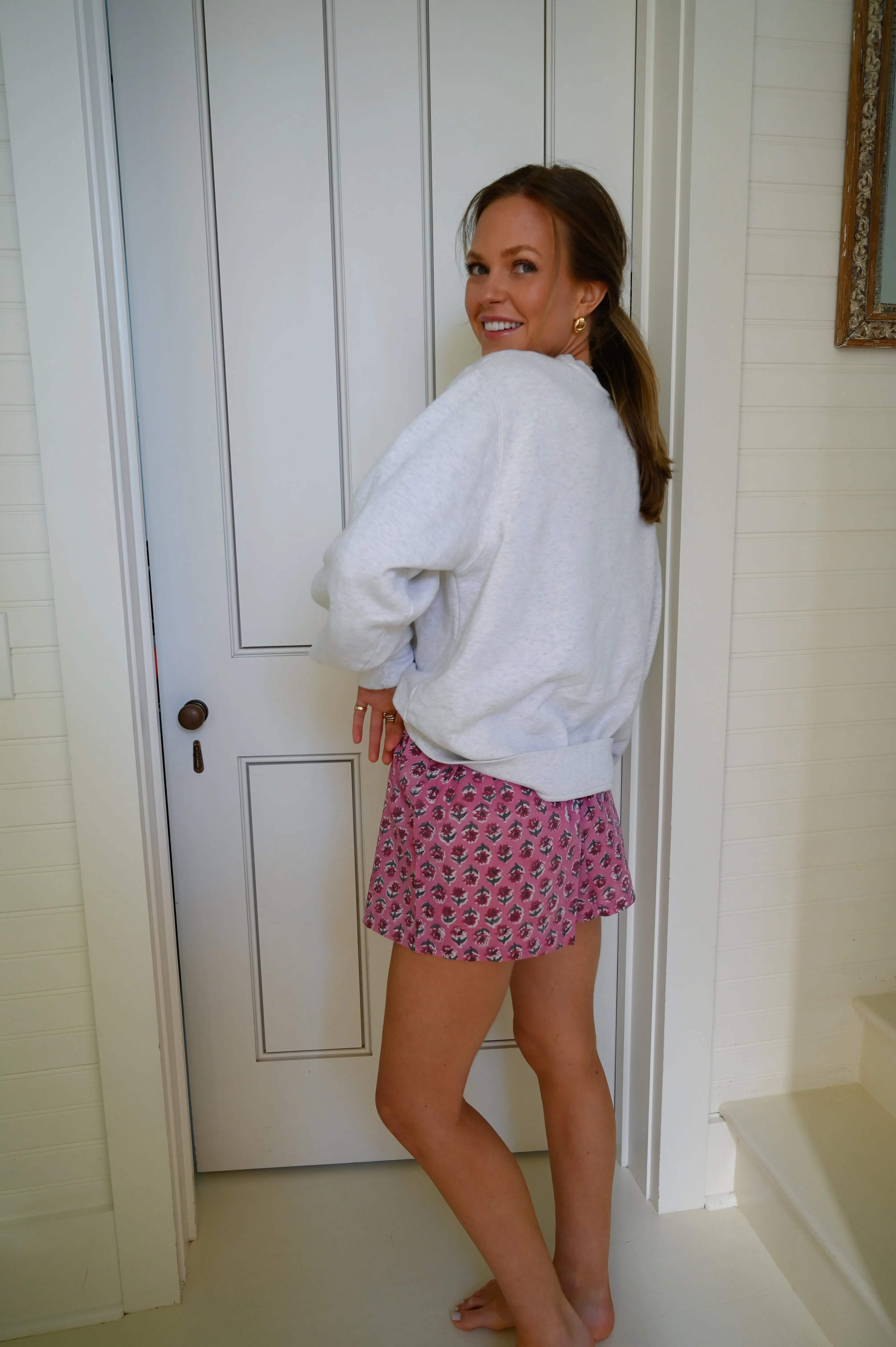 Boxer Shorts - Magenta Flower sold by Darling Loungewear product image thumbnail 4