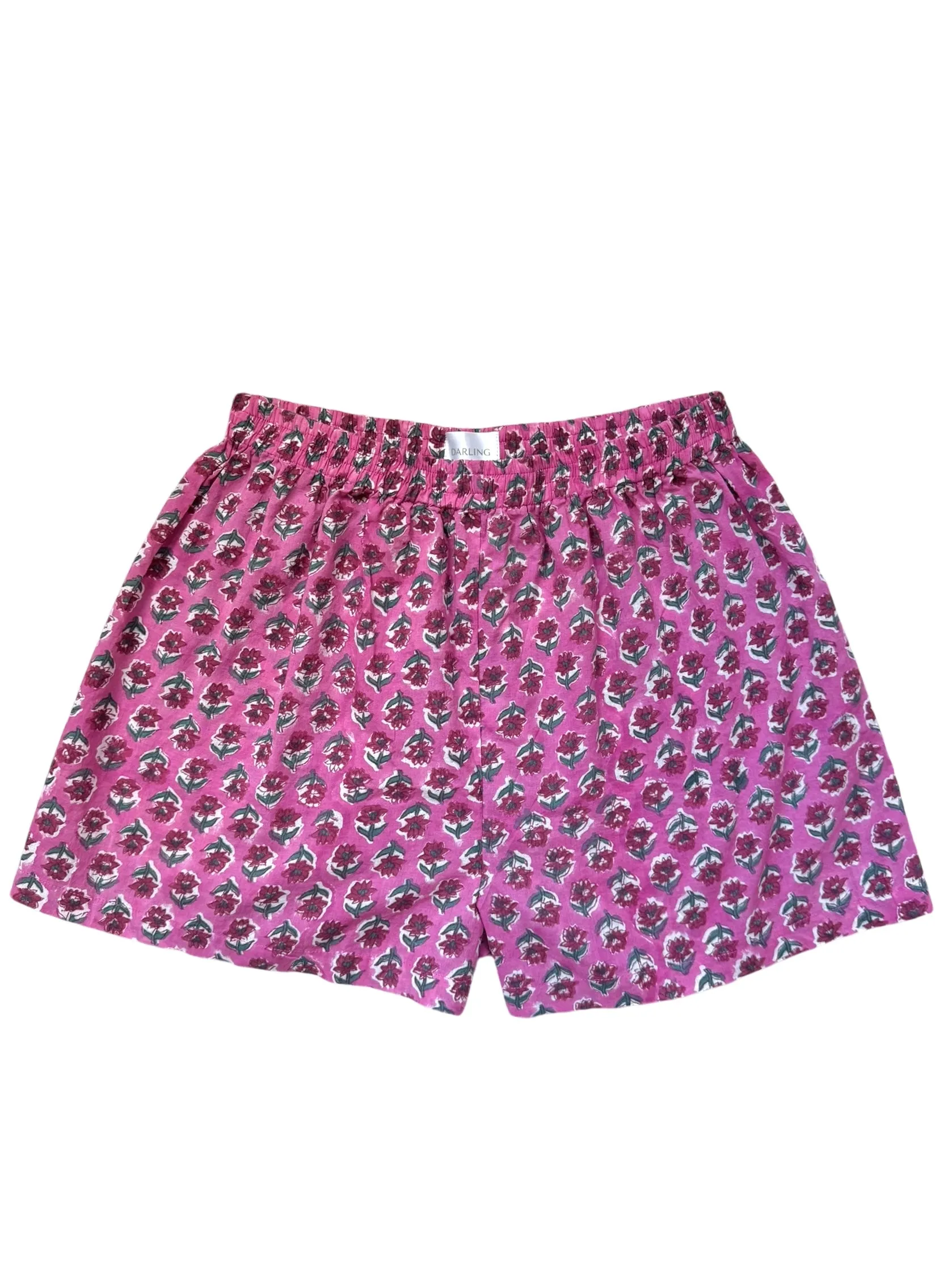 Boxer Shorts - Magenta Flower sold by Darling Loungewear product image thumbnail 5