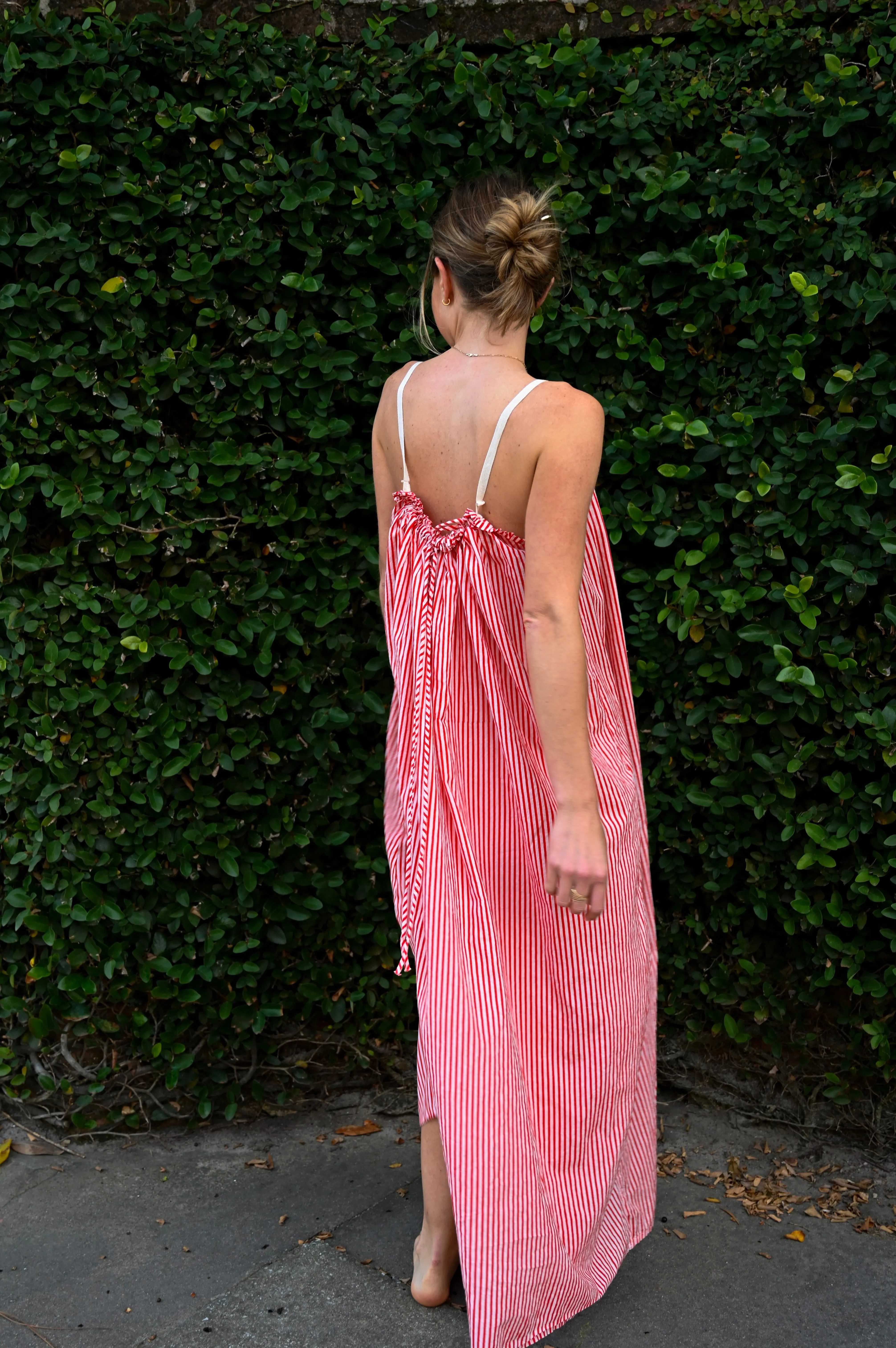 The One Size Dress - Red and White Stripe sold by Darling Loungewear product image thumbnail 4