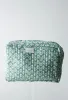Quilted Cosmetic Bag - Turquoise Tulip sold by Darling Loungewear
