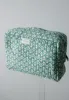 Quilted Cosmetic Bag - Turquoise Tulip sold by Darling Loungewear