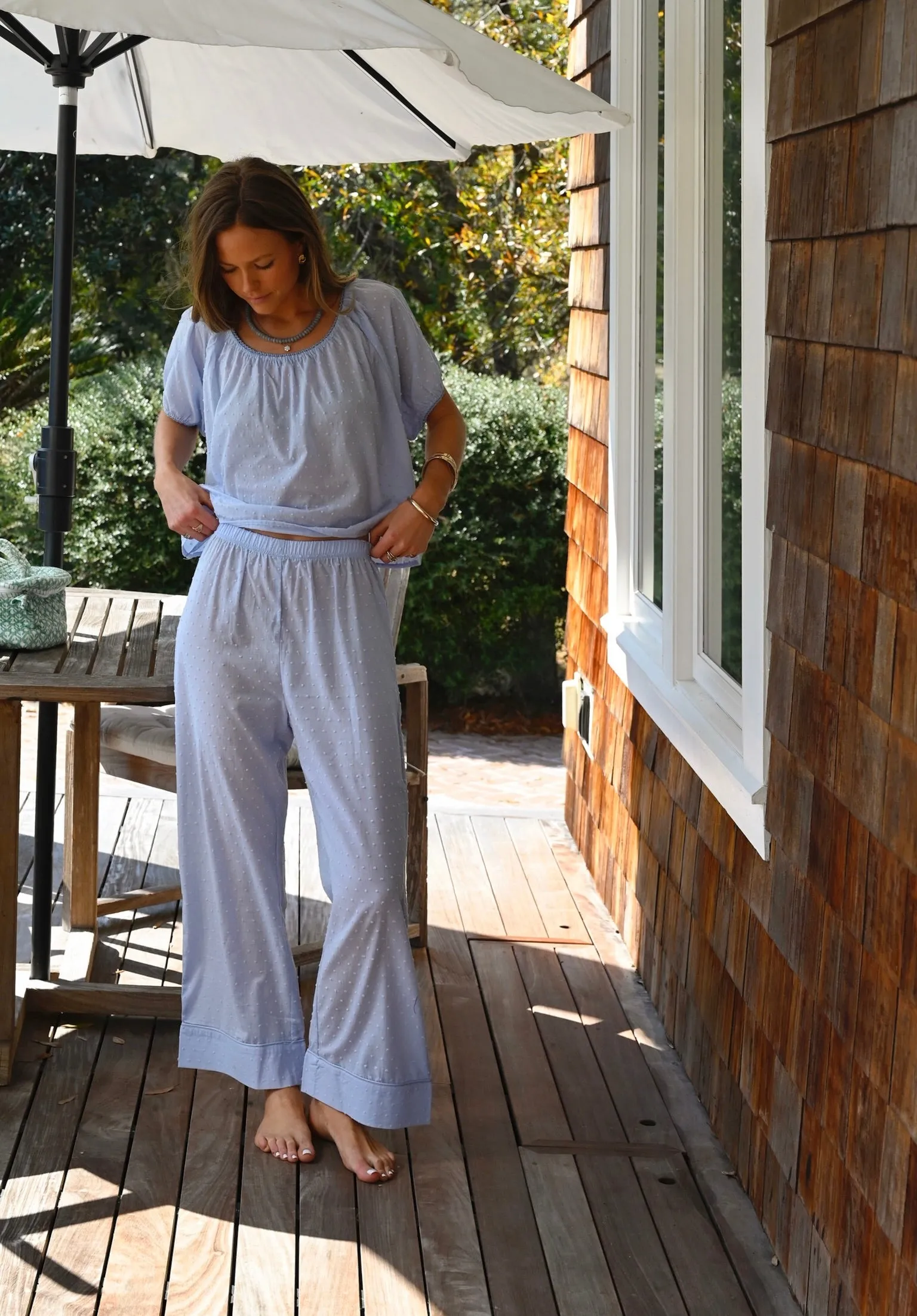 The Dream Set - Blue Swiss Dot sold by Darling Loungewear product image thumbnail 4