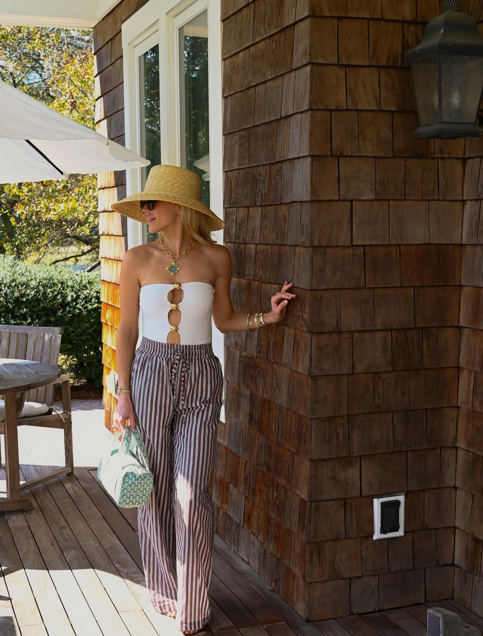 Lounge Pants - Mocha Stripe sold by Darling Loungewear product image thumbnail 3