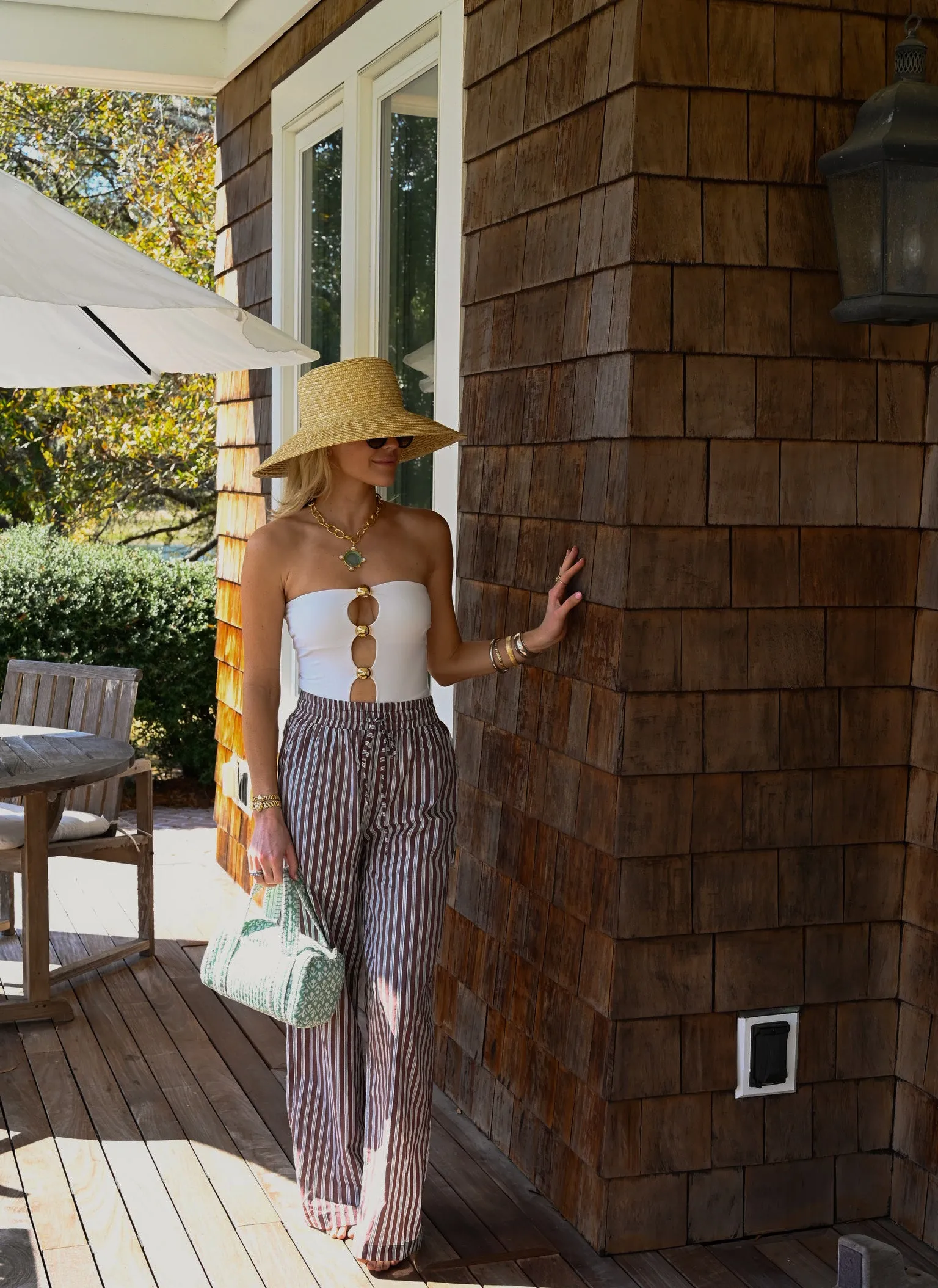 Lounge Pants - Mocha Stripe sold by Darling Loungewear product image thumbnail 2