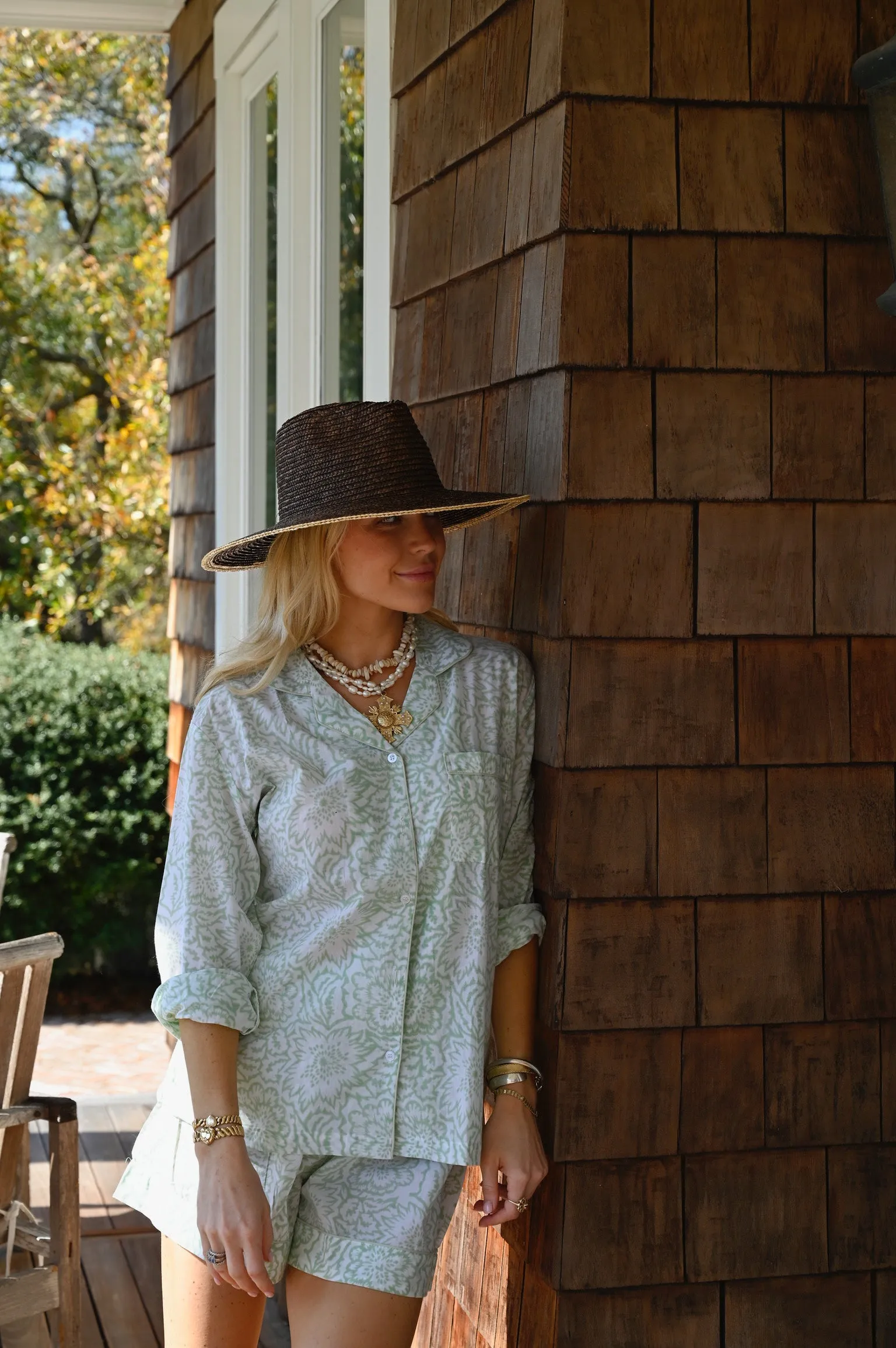 Sea Glass Green PJ Set - Long / Short sold by Darling Loungewear product image thumbnail 2