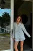 Sea Glass Green PJ Set - Long / Short sold by Darling Loungewear