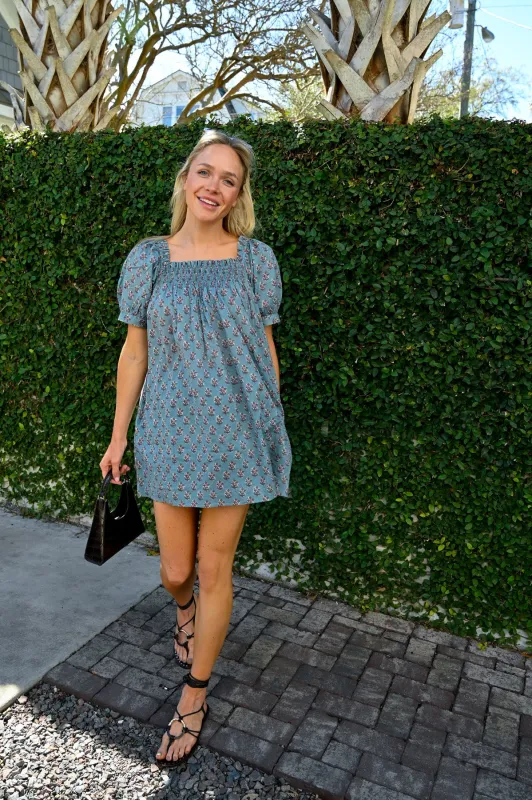 The Sweet and Short Set - Dusty Blue sold by Darling Loungewear